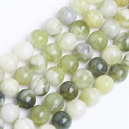 Natural Qinghua Jade Beads Strands G-G818-01-8mm-1