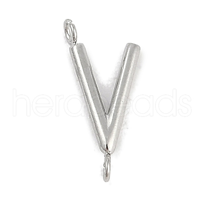 304 Stainless Steel Letter Connector Charms STAS-M108-01P-22-1