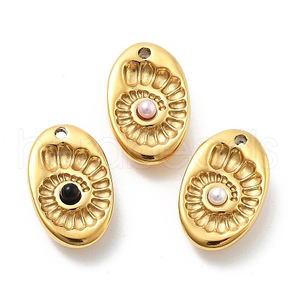 304 Stainless Steel Pendants STAS-L283-40G-1