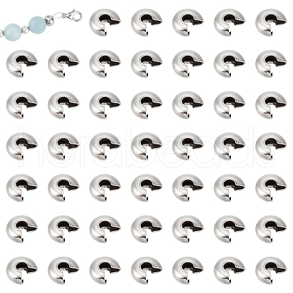 Unicraftale 200Pcs 304 Stainless Steel Crimp Beads Covers STAS-UN0055-99-1