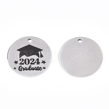 Non-Tarnish 201 Stainless Steel Pendants STAS-T064-38P-25-1