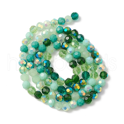 Electroplate Glass Beads Strands EGLA-YW0002-A05-1