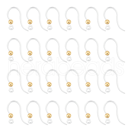Unicraftale 80Pcs Eco-Friendly Plastic Earring Hooks STAS-UN0054-49-1