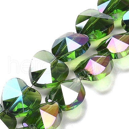 Electroplate Glass Beads Strands EGLA-B004-01A-AB04-1