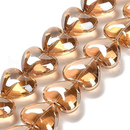 Electroplate Glass Beads Strands EGLA-B008-01A-PL03-1