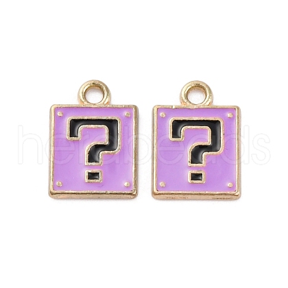 Alloy Enamel Charms ENAM-Q001-08G-05-1