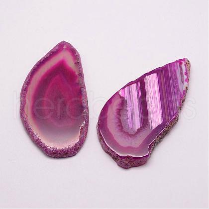 Natural Agate Pendants G-F390-02E-1