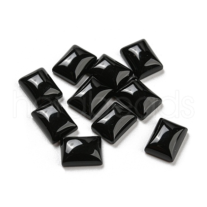 Natural Black Onyx Cabochons G-P513-05A-01-1