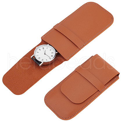 GOMAKERER 2Pcs Rectangle PU Imitation Leather Single Watch Storage Bag AJEW-GO0001-85A-1