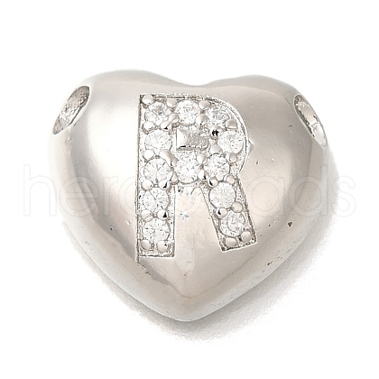 Rack Plating Brass Micro Pave Cubic Zirconia Pendants KK-I722-04P-R-1