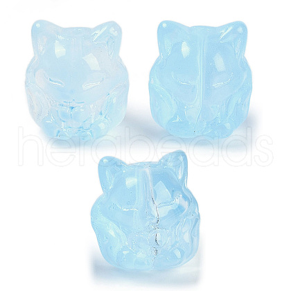 Transparent Spray Paint Glass Beads X1-GLAA-H035-01E-1