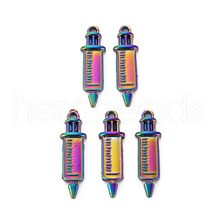 Rainbow Color Alloy Pendants PALLOY-S180-132-NR-1