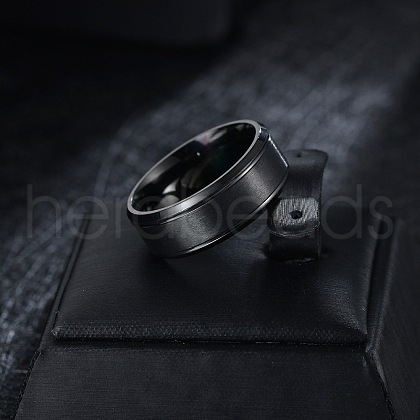 201 Stainless Steel Finger Rings for Men WG1765E-02-1