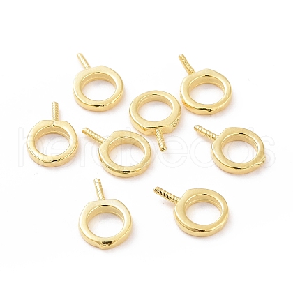925 Sterling Silver Screw Eye Peg Bails X-STER-D035-42G-1