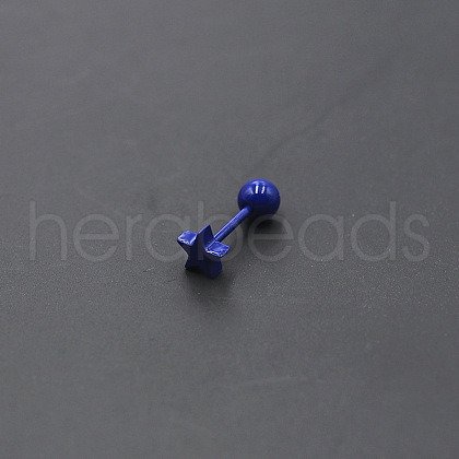 Baking Painted 316L Surgical Stainless Steel Cartilage Earrings FS-WGA64E6-05-1