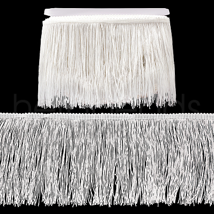 10 Yards Polyester Tassel Lace Ribbons OCOR-WH0045-23B-01-1