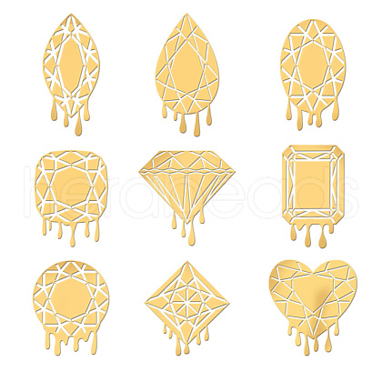 Nickel Decoration Stickers DIY-WH0450-092-1