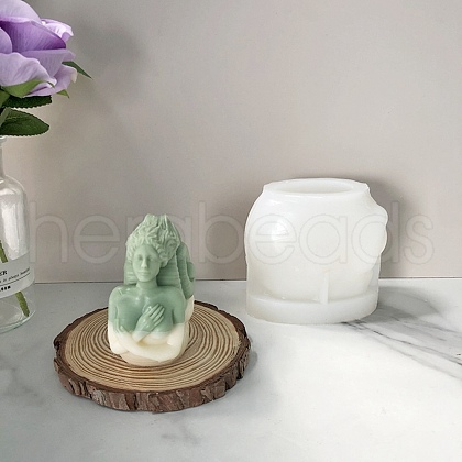 DIY Candle Making Silicone Bust Statue Molds DIY-M031-12-1