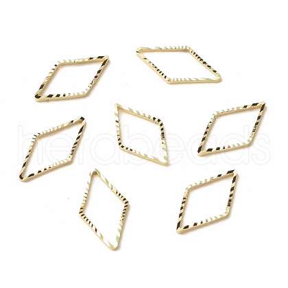 Brass Linking Rings KK-F831-015B-G-RS-1