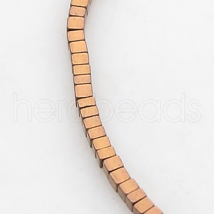 Electroplate Non-magnetic Synthetic Hematite Beads Strands G-J212E-04-1