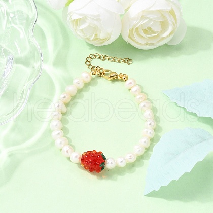 Natural Cultured Freshwater Pearl Beaded Bracelets for Women BJEW-TA00649-1