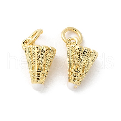 Brass Enamel Pendants KK-P294-55G-1