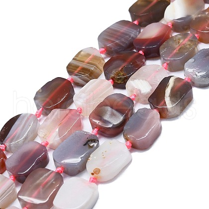 Natural Botswana Agate Beads Strands G-K245-J10-B01-1