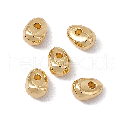 Rack Plating Brass Beads KK-C007-42G-1