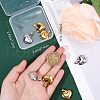 CREATCABIN 10Pcs 2 Colors 304 Stainless Steel Pendants STAS-CN0001-25-3
