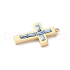 304 Stainless Steel Rhinestone Pendants STAS-L022-085G-10-2