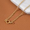 304 Stainless Steel Chemical Symbol Pendant Necklaces NJEW-Z073-03G-01-3
