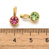 Ion Plating(IP) 304 Stainless Steel Micro Pave Rhinestonea Pendants STAS-K263-75A-G-3