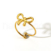 Stainless Steel Bowknot Open Cuff Ring Women Unique High-end Luxury Jewelry Accessories YT2157-2-2