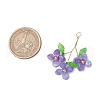 Plastic with Acrylic & Copper Wire Pendants PALLOY-JF03601-01-2