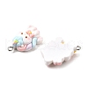 Opaque Resin Pendants CRES-D313-09P-2