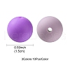 30Pcs 3 Colors Silicone Beads Round Rubber Bead 15MM Loose Spacer Beads for DIY Supplies Jewelry Keychain Making SIL-FS0001-01A-4