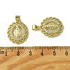 Brass Micro Pave Cubic Zirconia Pendants KK-H472-53P-G-3