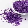 12/0 1.5~2mm Baking Paint Glass Seed Beads Loose Spacer Beads X-SEED-S001-K13-1