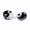 Natural Freshwater Shell Printed Beads SHEL-N026-207A-01-3