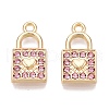 Rack Plating Alloy Rhinestone Pendants FIND-N005-29G-B-1