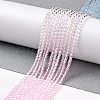 Transparent Gradient Color Glass Beads Strands GLAA-G101-2mm-06-3
