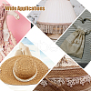 20 Yards Cotton Flower Lace Trim Ribbon OCOR-WH0097-45-7