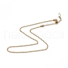 Ion Plating(IP) 304 Stainless Steel Ball Chain Necklace for Men Women NJEW-K245-017E-1