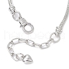 Alloy Snake Chain Charms Bracelets BJEW-JB11448-01-4
