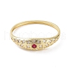 Cubic Zirconia Star Hinged Bangle BJEW-F445-04G-2