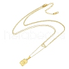 Ion Plating(IP) 304 Stainless Steel Double Layer Heart & Butterfly Pendant Necklaces for Women NJEW-K276-10G-2
