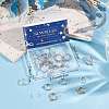 SUNNYCLUE 30Pcs 3 Colors Brass Clip-on Earring Findings KK-SC0003-26-6