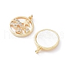 Rack Plating Brass Shell Pendants KK-A183-29G-2