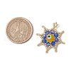 Glass Seed Beaded Star Pendants PALLOY-MZ00624-2