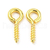 Brass Screw Eye Peg Bails KK-H452-38G-1